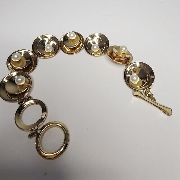 KATE SPADE NEW YORK  Gold Tone Bracelet Multi Size Adjustable - Picture 2 of 5